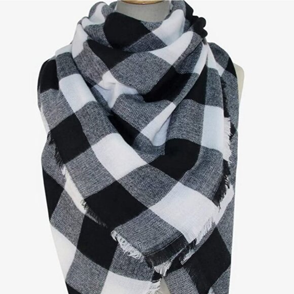 TARTAN Checkered  BLANKET SCARF - Picture 5 of 6